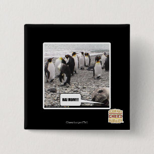 HAI MOM!!! 15 CM SQUARE BADGE