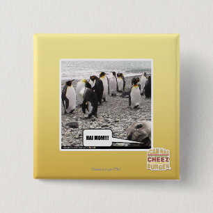 HAI MOM!!! 15 CM SQUARE BADGE