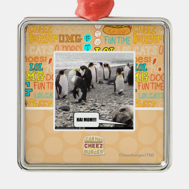 HAI MOM!!! METAL TREE DECORATION (Front)