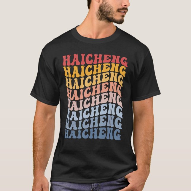 Haicheng City Groovy Retro T-Shirt (Front)