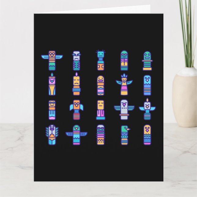 Haida Animals Native Canadian Native Pride Card (Front)