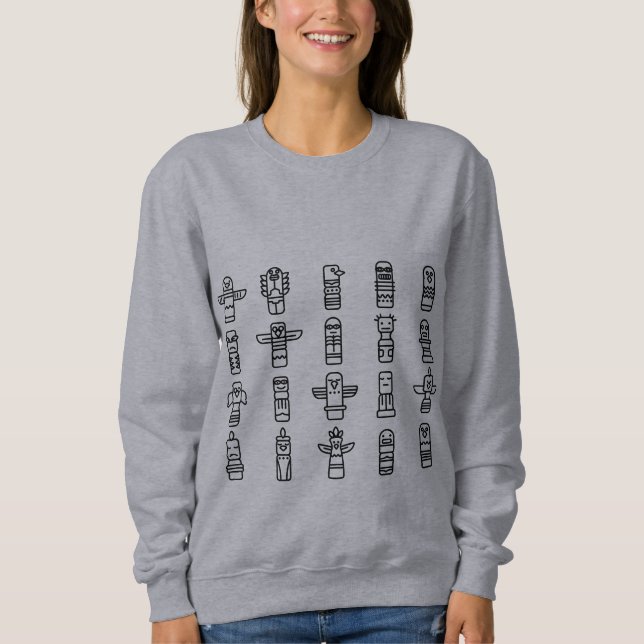 Haida Animals Native Indians Haida Indigenous Sweatshirt (Front)