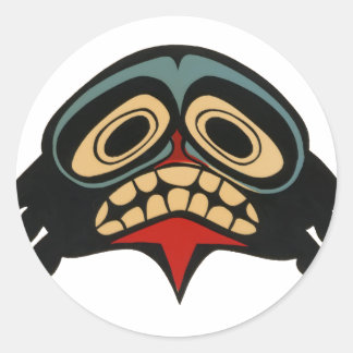 Haida Art Classic Round Sticker