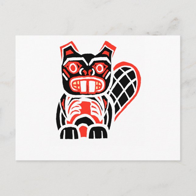 HAIDA BEAVER POSTCARD (Front)