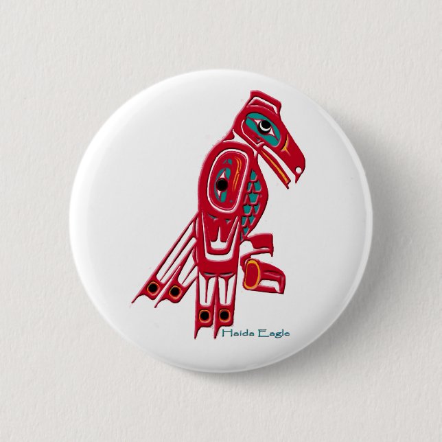 HAIDA EAGLE Native American Art Button Collection (Front)