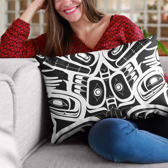 Haida Eagle Thunderbird Northwest Columbia Decorative Cushion (Creator Uploaded)