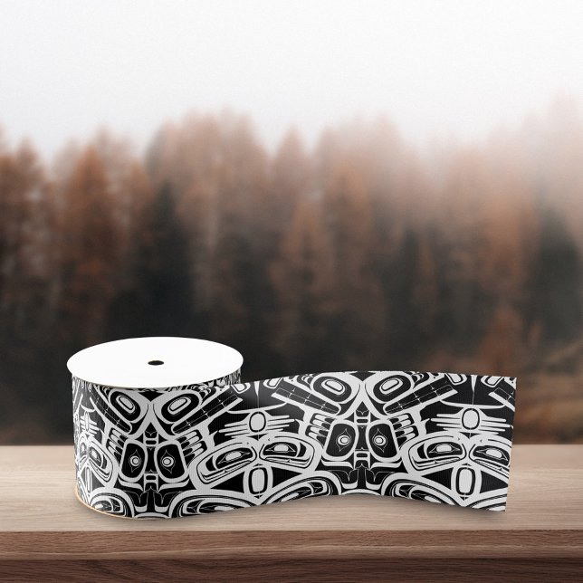 Haida Eagle Thunderbird Northwest Columbia Grosgrain Ribbon (Creator Uploaded)