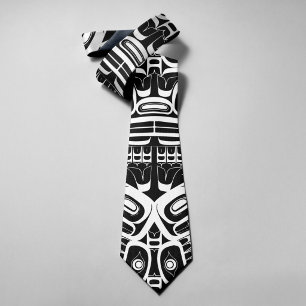 Haida Eagle Thunderbird Northwest Columbia Tie