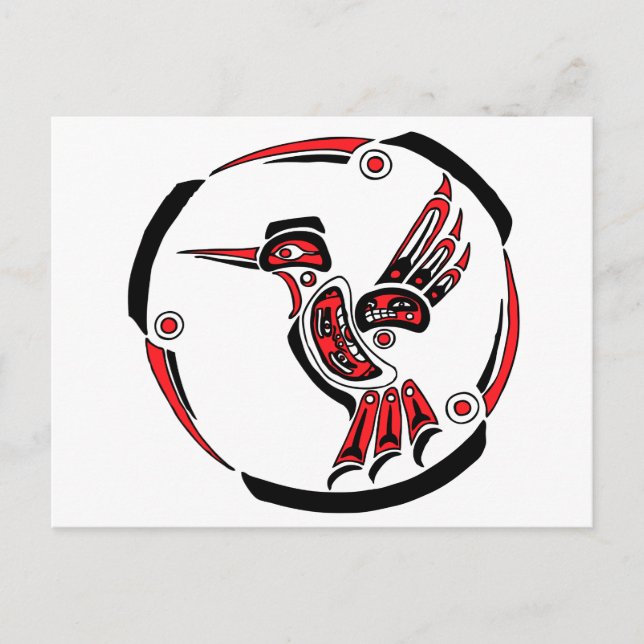 Haida Hummingbird Postcard (Front)