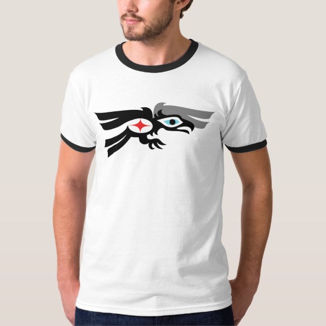 Haida Raven in Flight T-Shirt (Front)