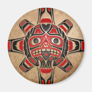 Haida Sun Mask Magnet