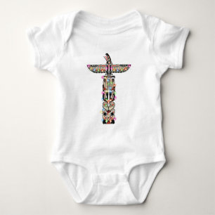 Haida  Thunderbird Symbolism Haida Nation Native Baby Bodysuit