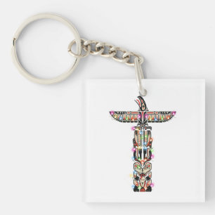 Haida  Thunderbird Symbolism Haida Nation Native C Key Ring