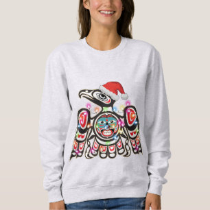 Haida Thunderbird Symbolism Ornament Target Christ Sweatshirt