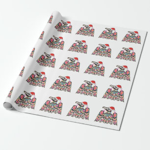 Haida Thunderbird Symbolism Ornament Target Christ Wrapping Paper
