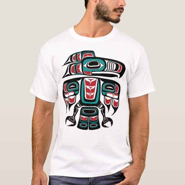 Haida Tlingit Native Raven T-Shirt (Front)