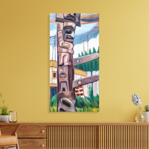 Haida Totem Emily Carr Canvas Print