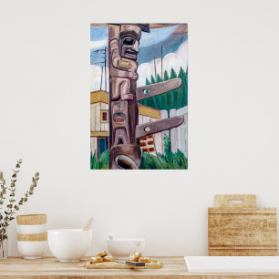 Haida Totem   Emily Carr   Poster