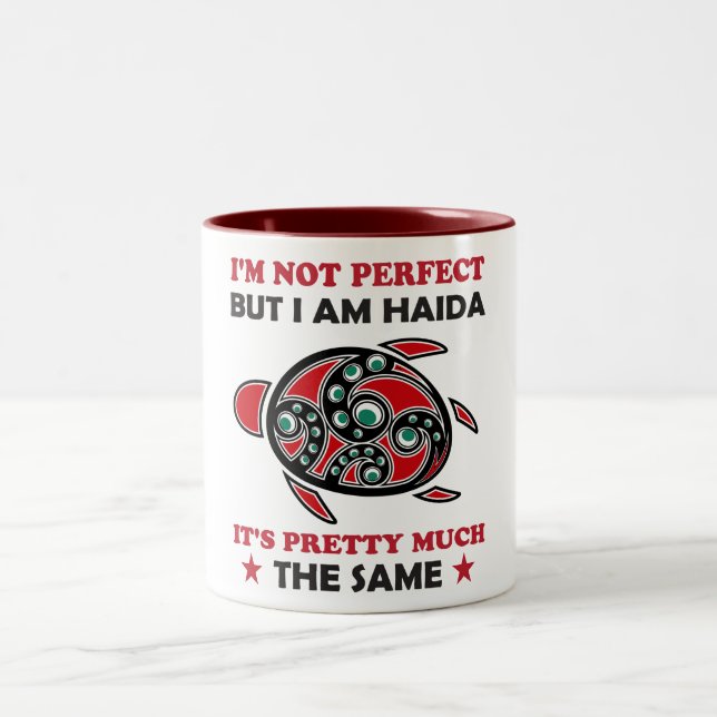 Haida Turtle Haida First Nation Native Pride Two-Tone Coffee Mug (Center)