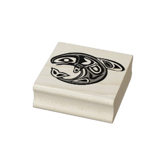 Haida Whale Rubber Stamp