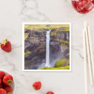 Haifoss waterfall, Iceland Napkin