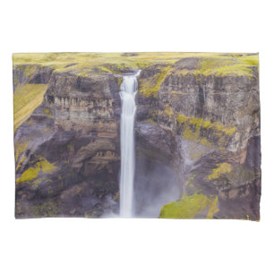 Haifoss waterfall, Iceland Pillowcase