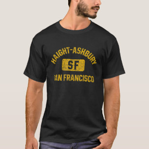 Haight Ashbury San Francisco Gym Style Distress Am T-Shirt