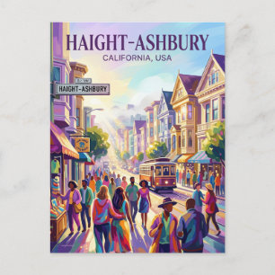Haight-Ashbury USA Postcard