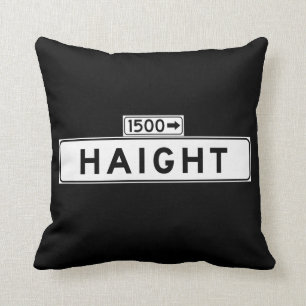Haight St., San Francisco Street Sign Cushion