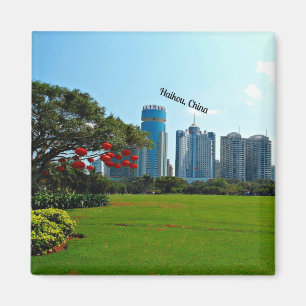Haikou, China cityscape Magnet