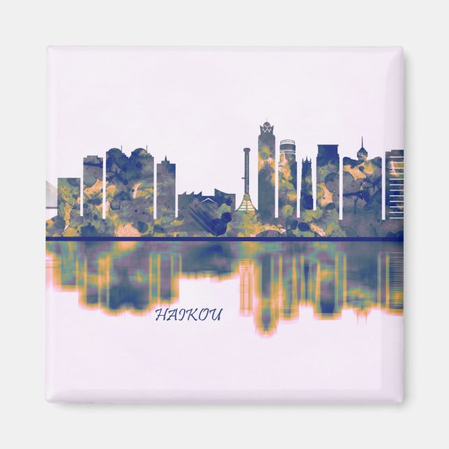 Haikou Skyline Magnet (Front)
