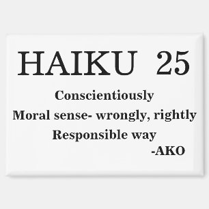 HAIKU 25 MAGNET