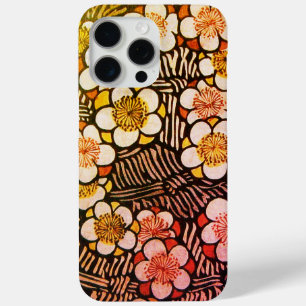 HAIKU / WHITE YELLOW ORANGE SPRING FLOWERS iPhone 15 PRO MAX CASE