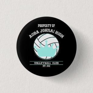 Haikyuu Aoba Johsai Volleyball Club Button (1)