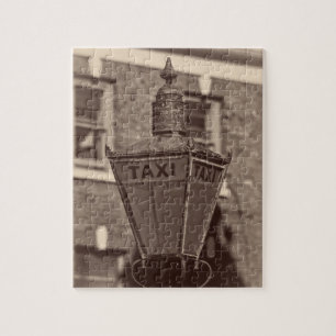 Hail a Taxi the Old Fashioned Way - 8x10 - 110 pcs Jigsaw Puzzle