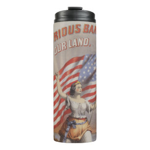 Hail! Glorious Banner of our Land-Patriotic Art Thermal Tumbler
