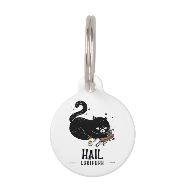 Hail Lucipurr Pet Tag (Front)