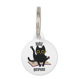 Hail Lucipurr Pet Tag