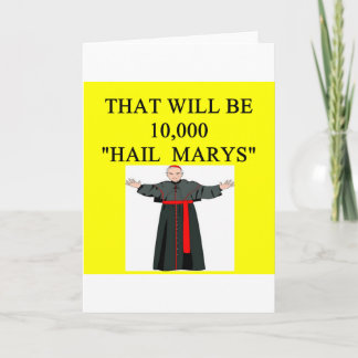 hail mary catholi onfession joke card