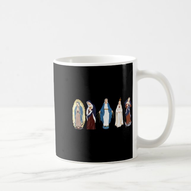 Hail Mary Full Of Grace, Blessed Virgin Mary, Bibl Coffee Mug (Right)
