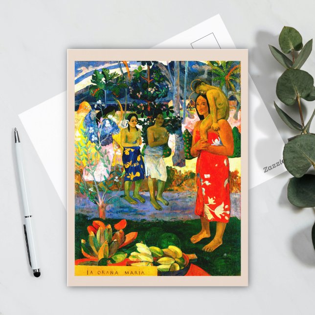 Hail Mary (Ia Orana Maria) (1891) by Paul Gauguin Postcard (Creator Uploaded)