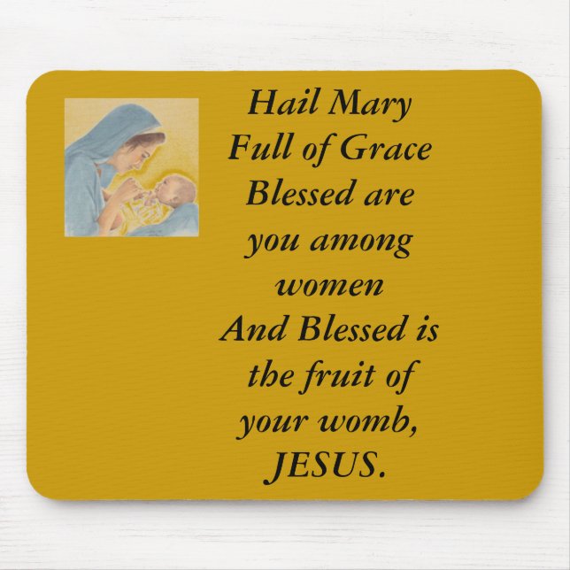 Hail Mary Mouse Pad (Front)