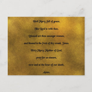 Hail Mary Postcard