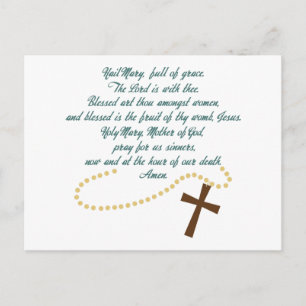 Hail Mary Postcard