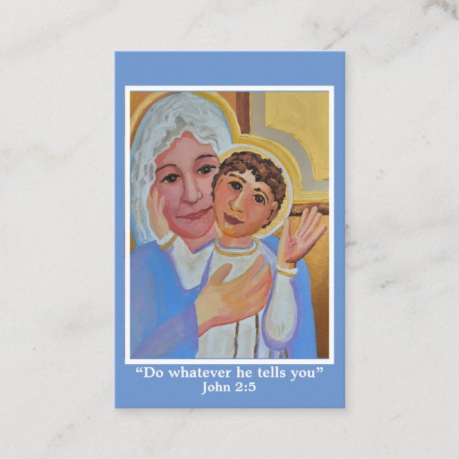 Hail Mary prayer card (Front)