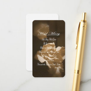 Hail Mary Prayer Enclosure Card