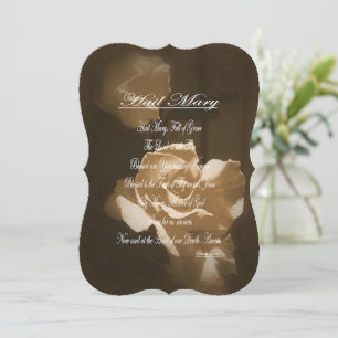 Hail Mary Prayer Holiday Card
