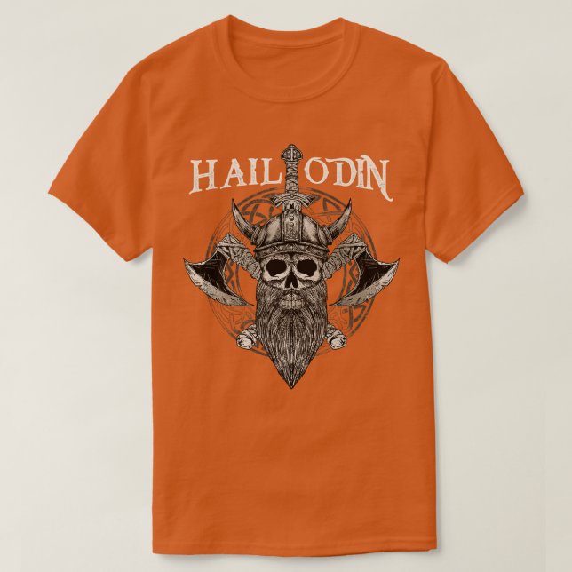 Hail Odin Viking Valhalla 3 T-Shirt (Design Front)