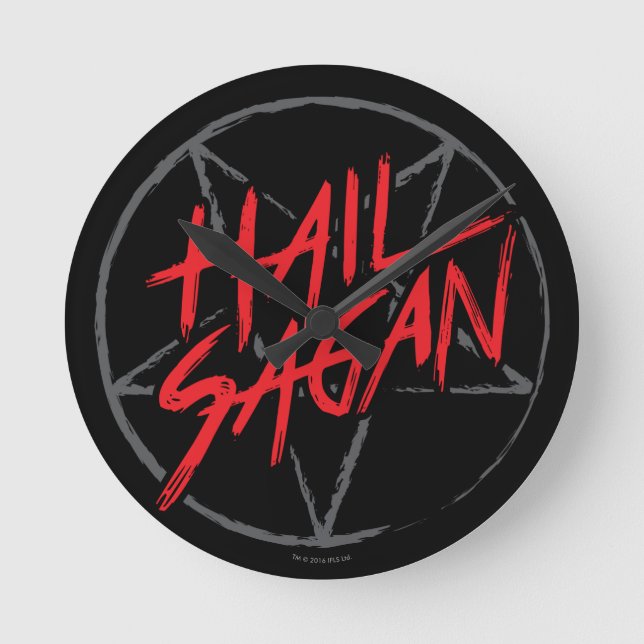 Hail Sagan Round Clock (Front)
