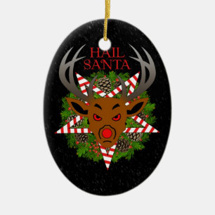 Hail Santa Ceramic Tree Decoration